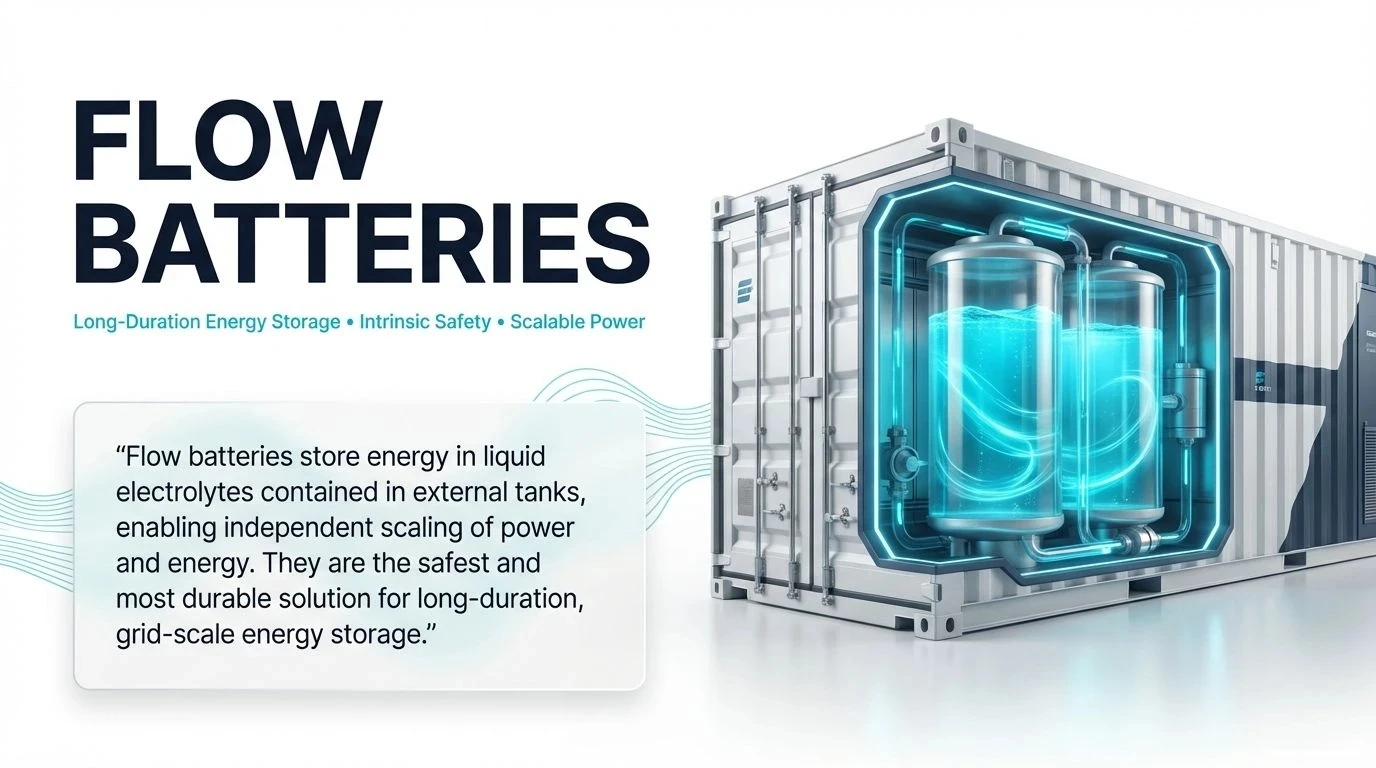 Flow batteries overview
